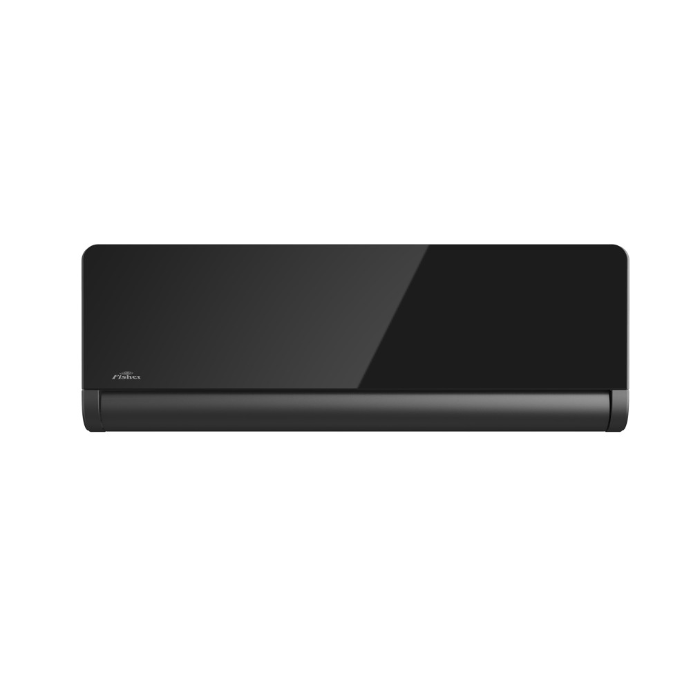 Unitate interioară Fisher Art 2,5 kW – Antracit, panou negru tip oglindă